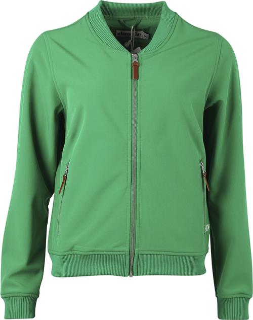 Danefæ Danebea Softshell Bomber Kvinde Grass Green Bomberjakker Str L - Polyester hos Magasin