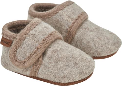 En Fant Baby Wool Slippers Sand Melange Hjemmesko Str 21\22 - Uld hos Magasin