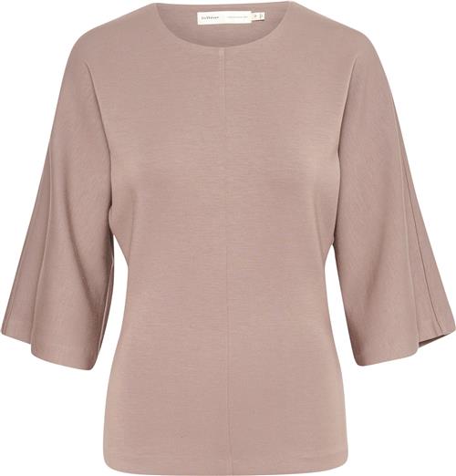 Se InWear Aidaiw Blouse Kvinde Sandy Grey Langærmede Bluser Slim Fit Str L - hos Magasin ved Magasin