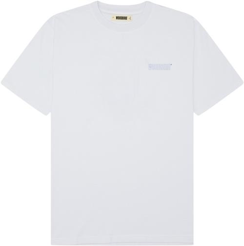 Woodbird Wbbaine Fish Tee Mand White Kortærmede T-shirts Str L - hos Magasin