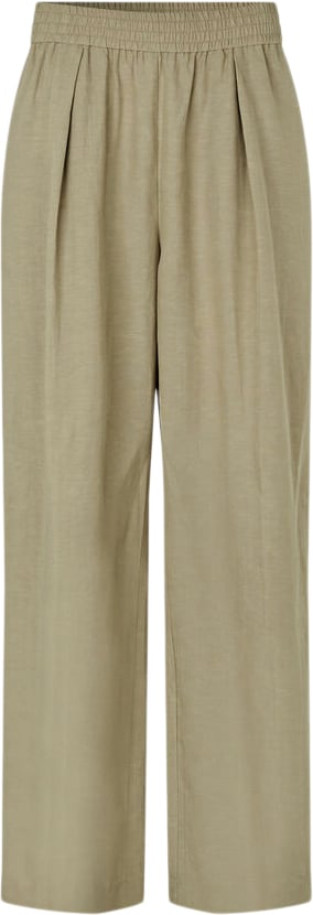 Samsøe Samsøe Sajulia Trousers 15262 Kvinde Light Olive Bukser Med Lige Ben Str S - hos Magasin