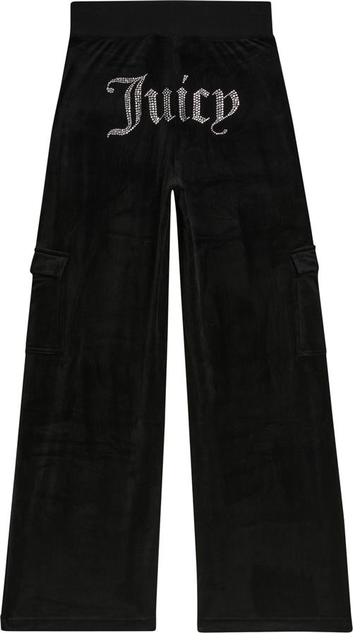 Juicy Couture Audree Cargo Velour Trouser Kvinde Black Sweatpants Str S Velour - hos Magasin