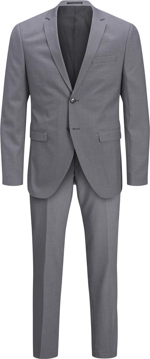 Jack & Jones Jprfranco Suit Noos Mand Light Grey Melange/super Slim Fit Jakkesæt Slim Fit Str 52 - hos Magasin