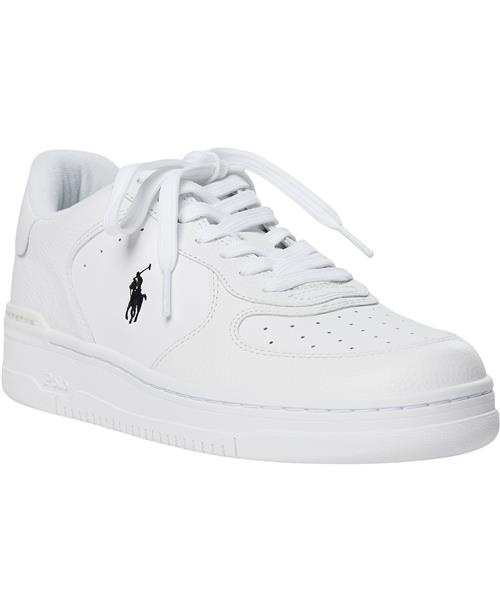 Polo Ralph Lauren Masters Court Leather Sneaker Mand White/white/black Pp Sneakers Str 40 - hos Magasin