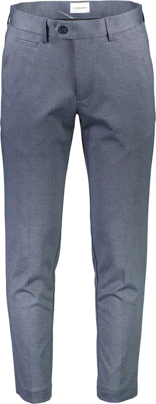 Lindbergh Structure Stretch Club Pants Mand Blå Chinos Str L - hos Magasin