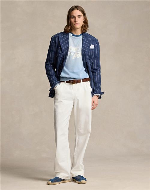 Polo Ralph Lauren Relaxed Fit Garmentdyed Carpenter Pant Mand Hvid Casual Bukser Relaxed Fit Str 34/32 - Bomuld hos Magasin