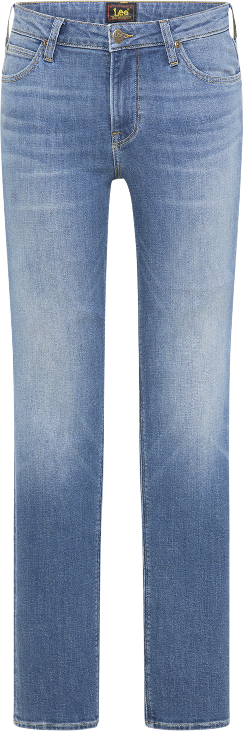 Se Lee Breese Boot Kvinde Mid Worn Martha Straight Jeans Str 28/33 - Denim hos Magasin ved Magasin