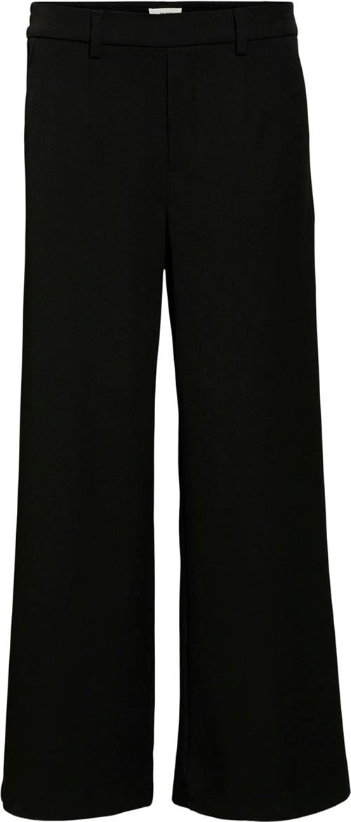 Object Objlisa Wide Pant Noos Kvinde Black Bukser Med Brede Ben Str 34 - hos Magasin