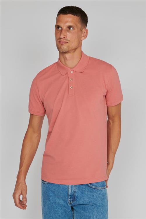 Se Matinique Mapoleo Melange Mand Faded Rose Melange Kortærmede Poloer Regular Fit Str XXL - hos Magasin ved Magasin