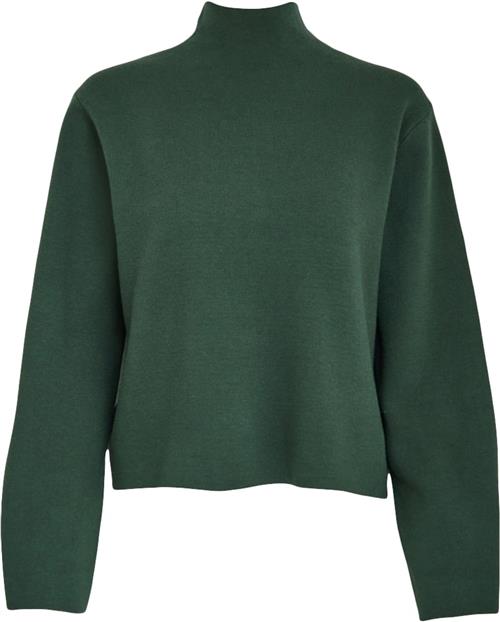 Se Minus Lupi High Neck Knit Pullover Kvinde Jungle Green Rullekraver Str S - hos Magasin ved Magasin