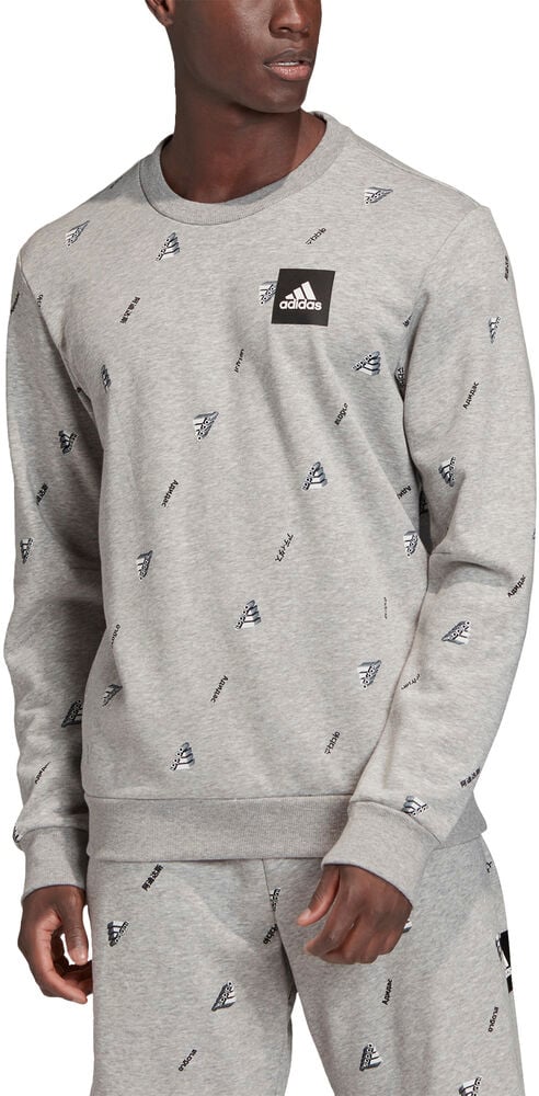 Se adidas Must Haves Graphic Crew Sweatshirt L - Sweatshirts Bomuld hos Magasin ved Magasin