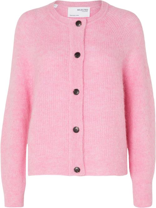 Selected Femme Slflulu LS Knit Short Cardigan B NO Kvinde Moonlite Mauve/melange Cardigans Str S - hos Magasin