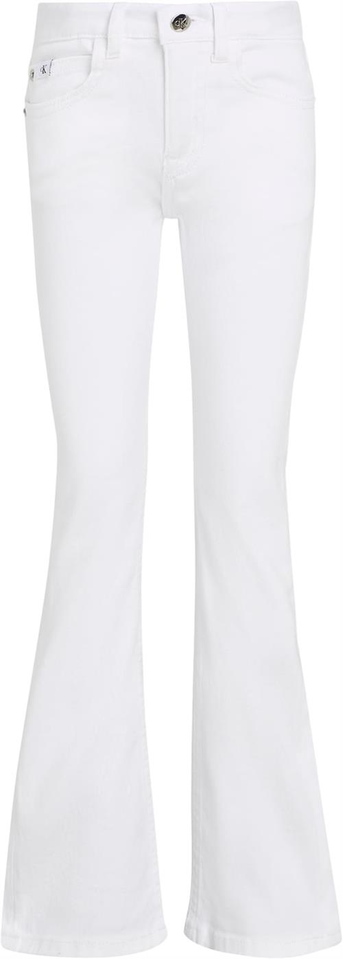 Calvin Klein MR Flare White Denim Str 8 år Denim - 1cd Jeans hos Magasin