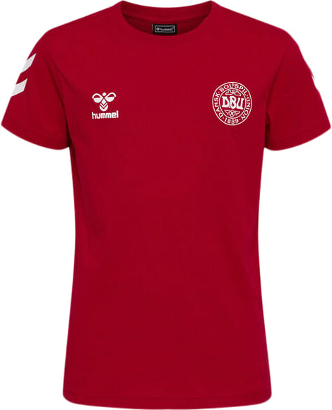 Hummel DBU Danmark Fan Promo Tshirt Børn 152 - T-shirts hos Magasin