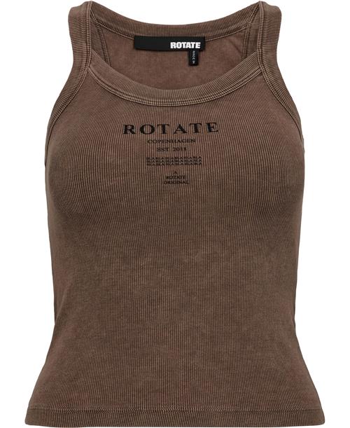 Se ROTATE Birger Christensen Ribbed Tank TOP Kvinde Mustang Tanktoppe Str S - hos Magasin ved Magasin