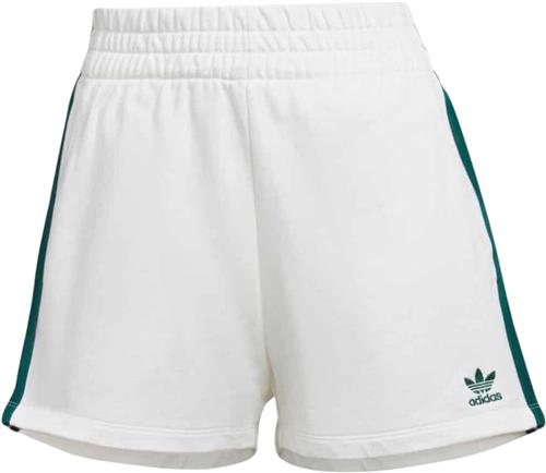 adidas 3 Stripes Short Kvinde White Sweatshorts Str 40 - Bomuld hos Magasin