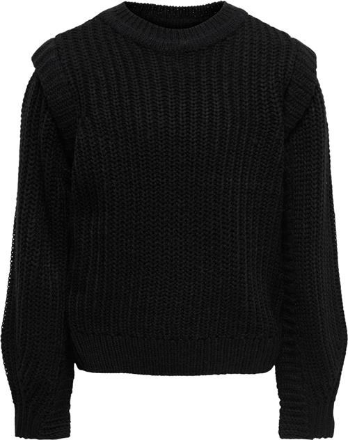 Se ONLY Kognewlexine L/S Pullover KNT Kvinde Sort Sweaters Str 122/128 - hos Magasin ved Magasin