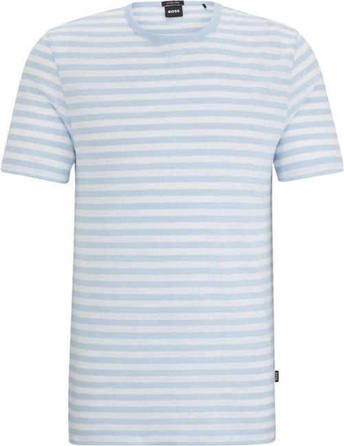 Se BOSS Tiburt 457 Mand Light/pastel Blue Kortærmede T-shirts Str XXL - hos Magasin ved Magasin