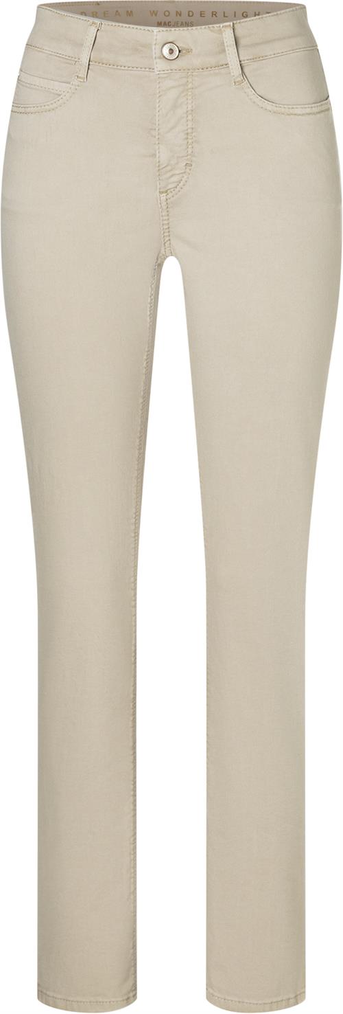 Se MAC Jeans Dream Kvinde Smoothly Beige Bukser Med Smalle Ben Str W34 / L30 - hos Magasin ved Magasin