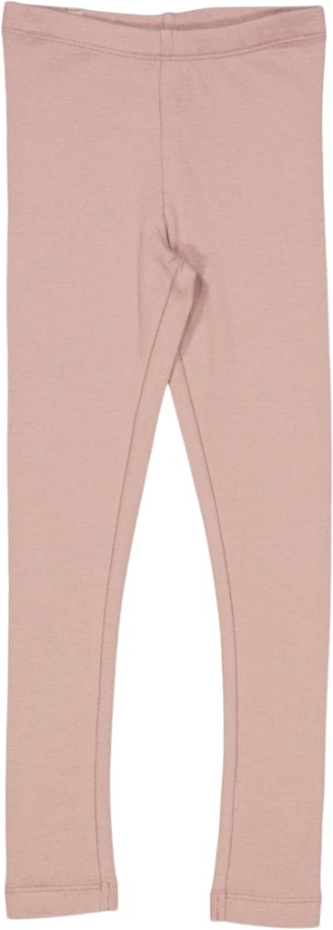 Wheat Rib Leggings Str 110 / 5 år - Pudder Leggings Bomuld hos Magasin