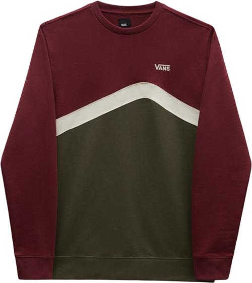 Vans Sidestripe Blocks Crew Sweatshirt Mand Grape Leaf/syrah Sweatshirts Str XL - Bomuld hos Magasin