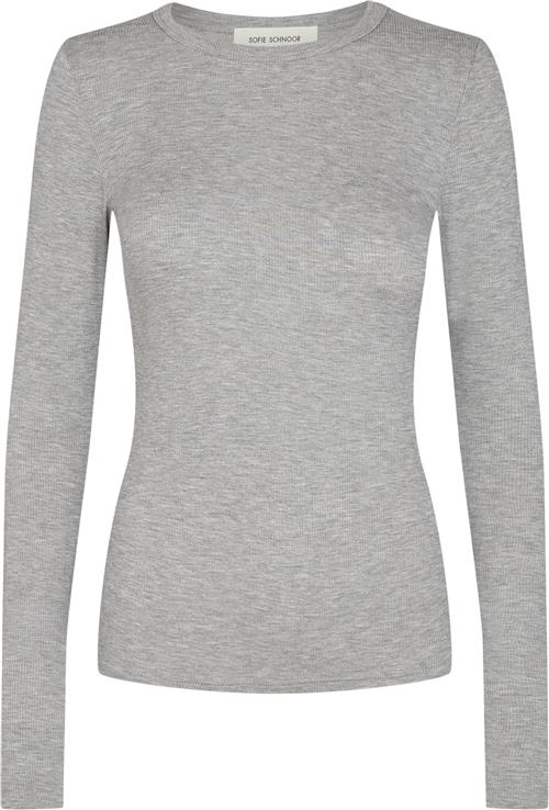 Se Sofie Schnoor Tshirt Long-sleeve Str 8 år / 128 cm - Grå Langærmede T-shirts hos Magasin ved Magasin