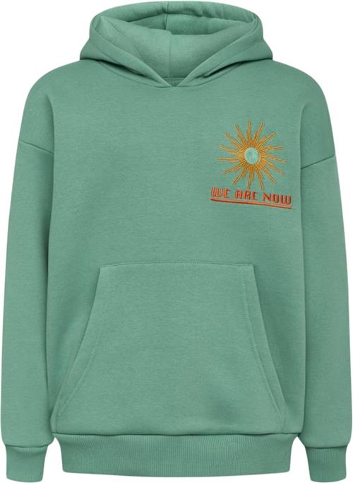 Grunt Vilvoorde Hood Sweat Str M/12Y - Bottle Green Hættetrøjer hos Magasin