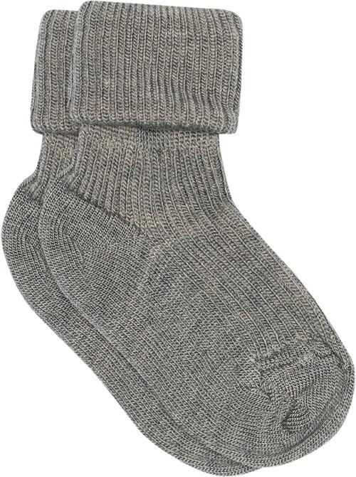 Se mpKids Ankle Wool RIB Turn Down Str 25/28 - Grå Strømper hos Magasin ved Magasin