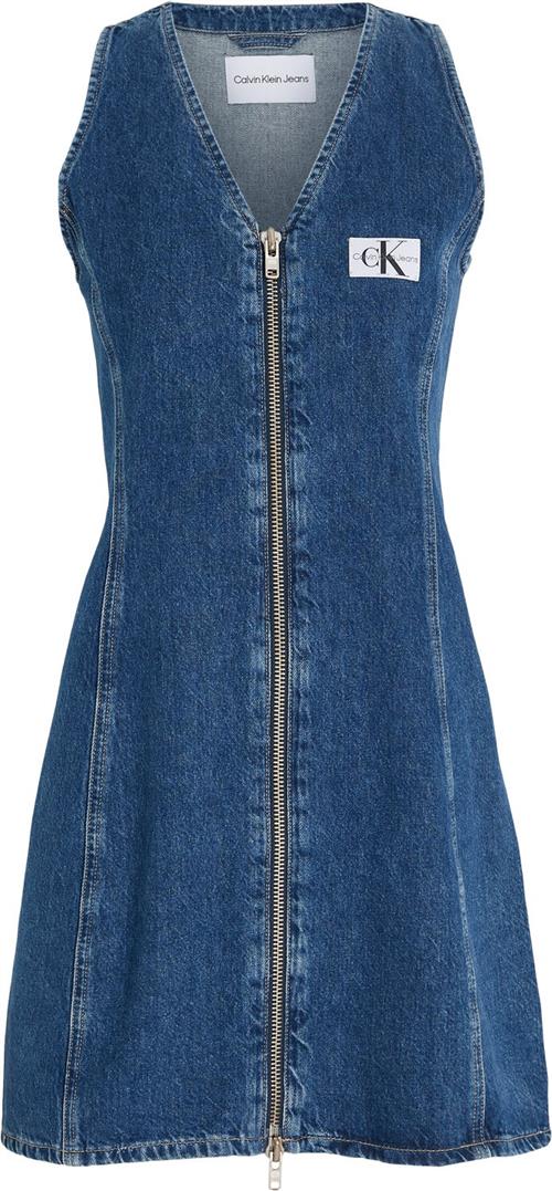 Calvin Klein ZIP Through Sleeveless Dress Kvinde 1a4 Korte Kjoler Str S - hos Magasin