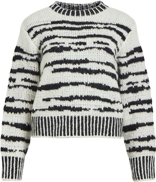 Object Objcontessa L/S Oneck Knit Pullove Kvinde Multi Sweaters Str XS - hos Magasin