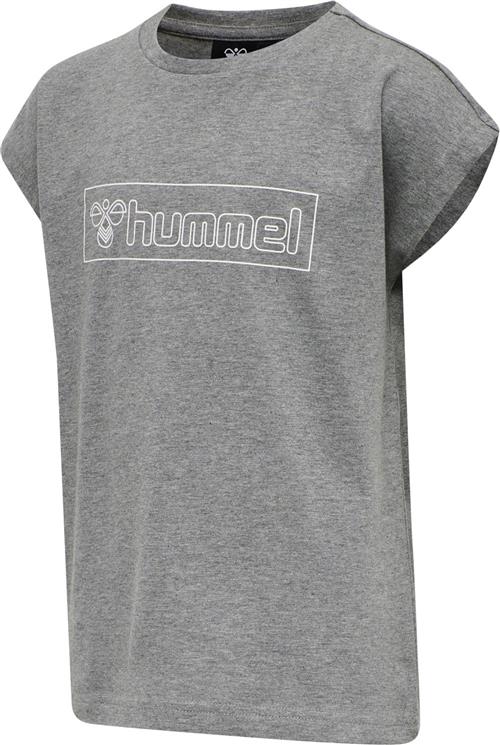 Hummel Hmlboxline Tshirt S/S Str 12 år / 152 cm - Grå Kortærmede T-shirts hos Magasin