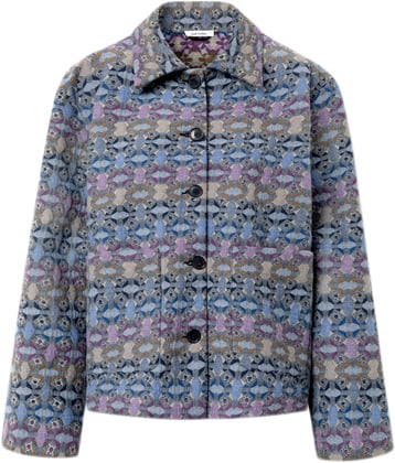 Nué Notes Otis Jacket Kvinde Multi Denim Overgangsjakker Str 36 - hos Magasin