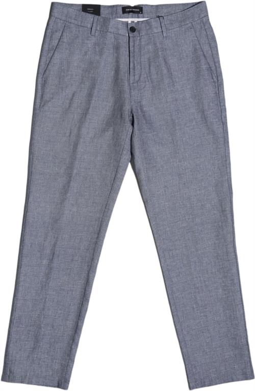 Se Clean Cut Copenhagen Tokyo Roman Linen Pants Mand Navy Melange Casual Bukser Str L / Regular - hos Magasin ved Magasin