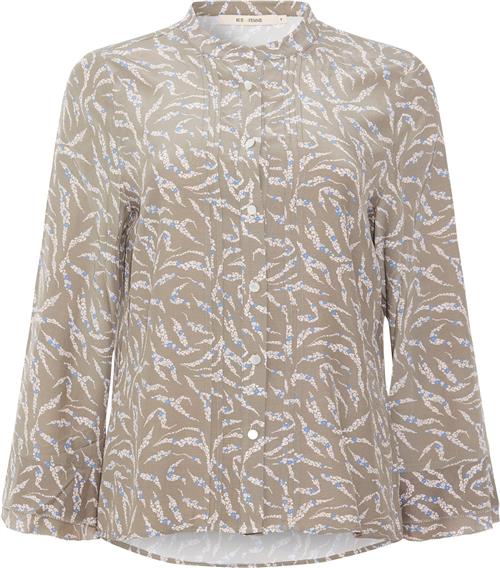 Rue de Femme ¤ New Arabella Shirt RdF ¤ Kvinde Stone Langærmede Bluser Str XS - hos Magasin