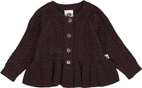 Müsli by Green Cotton Knit Frill Cardigan Baby Str 92 - 19141901 Cardigans Bomuld hos Magasin