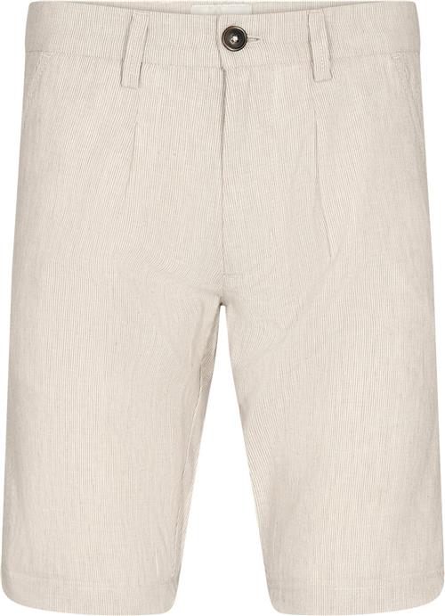 Se Bruun & Stengade BS Buris Regular Fit Shorts Mand Beige/white Chino Shorts Str 31 - Bomuld hos Magasin ved Magasin