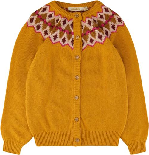 Se Soft Gallery Sgmira Knit Cardigan Str 10y - Old Gold Cardigans Bomuld hos Magasin ved Magasin