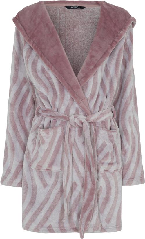 Decoy Decoy Short Robe W/hood Morgenkåber Str M - hos Magasin