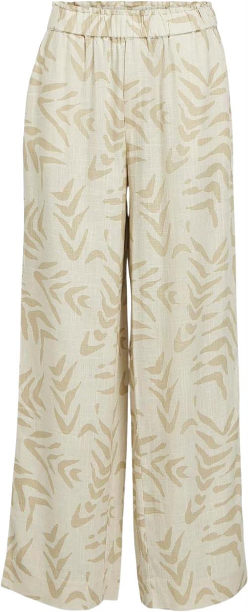 Object Objemira HW Pant 131 Kvinde Sandshell/natural Bukser Med Brede Ben Str 40 - hos Magasin