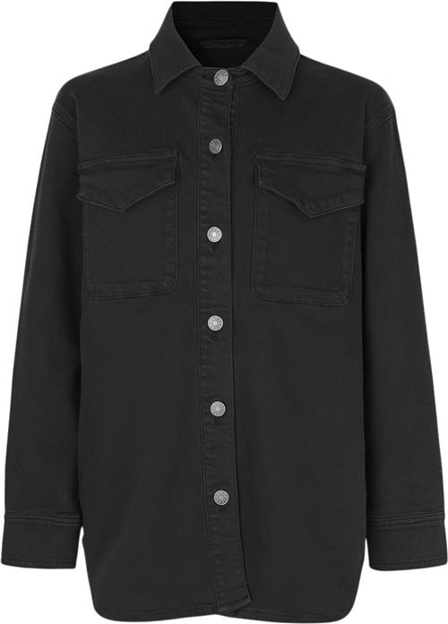 Designers Remix Girls G Eden Shirt Jacket Str 176 cm / 16 år - Sort Overgangsjakker hos Magasin