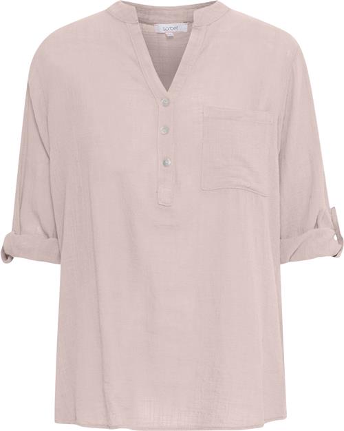 Se Sorbet Sbalexa Solid Blouse Kvinde Rose Smoke Kortærmede Bluser Str S - hos Magasin ved Magasin