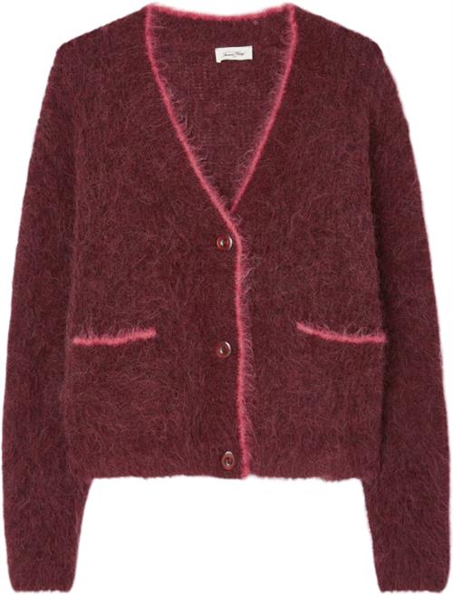 American Vintage Bym19ah24 Kvinde Burgundy Cardigans Str S - hos Magasin