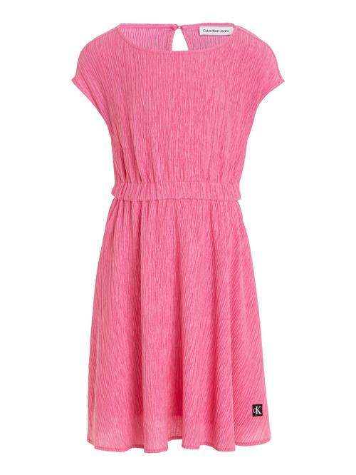 Se Calvin Klein Crinkle SS FIT Flare Dress Str 12 år - To5 Kjoler hos Magasin ved Magasin