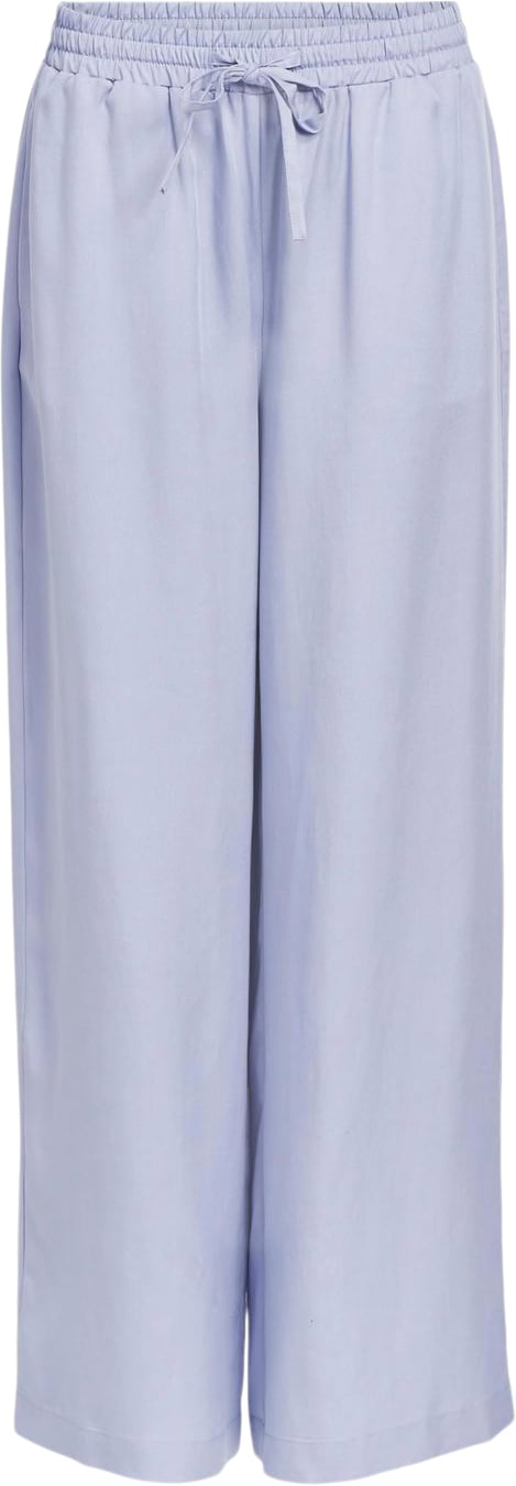 Object Objtilda Talula Long Pant Noos Kvinde Brunnera Blue/col Bukser Med Brede Ben Str 36 - hos Magasin