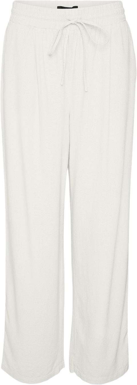 Vero Moda Vmjesmilo Wide Pants WVN GA Noos Kvinde Snow White Bukser Med Brede Ben Regular Fit Str S - hos Magasin