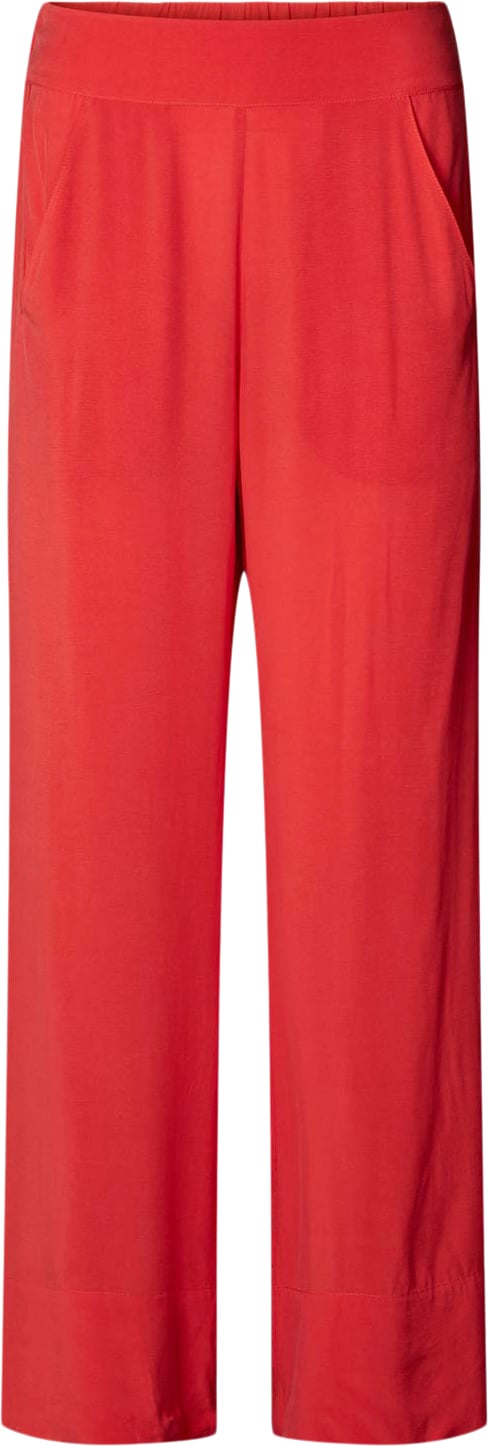 Se Rabens Saloner Sandwashed Wide leg Pant Alisa Kvinde Red Bukser Med Brede Ben Str S - hos Magasin ved Magasin