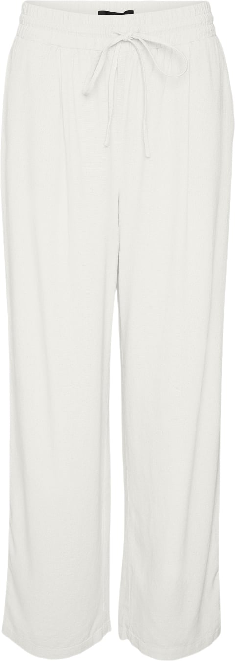 Vero Moda Vmjesmilo Wide Pants WVN GA Noos Kvinde Snow White Bukser Med Brede Ben Regular Fit Str M - hos Magasin