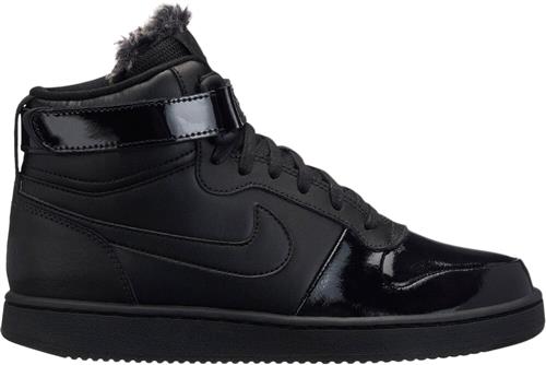 Se Nike Ebernon Mid Premium Kvinde Sort Sneakers Str 40 - Læder hos Magasin ved Magasin