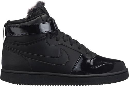 Nike Ebernon Mid Premium Kvinde Sort Sneakers Str 38 - Læder hos Magasin