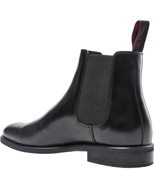 PS Paul Smith Mens Shoe Cedric Black Mand 79_Black Chelsea Boots Str 44 - hos Magasin